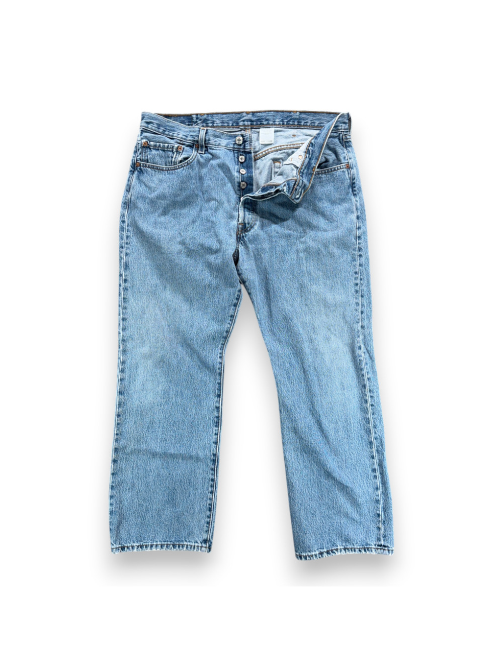 Vintage Levis 501 Jeans Mens 38x29 Blue Denim Regular Straight Button Fly Y2K